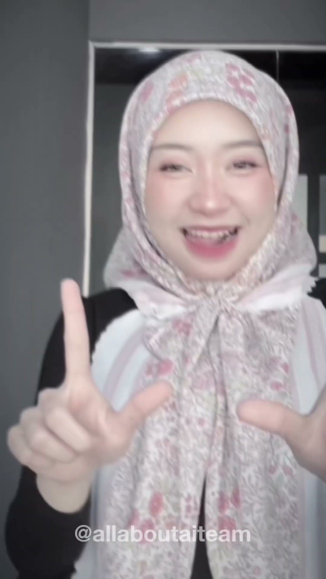 Tengok Fae Pakai Bawal Camni, Banyak Yang Mintak Tutorial! Ayu Sangat Kan ? #aifae #aiteam